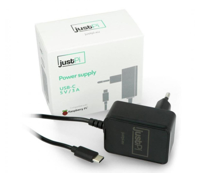 Zasilacz Raspberry Pi Zasilacz justPi USB C 5V/3A do RPi 4B